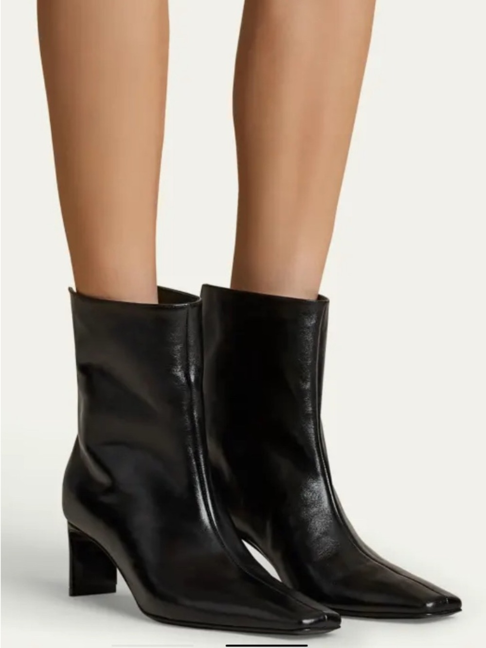 NWOB KHAITE Ona Leather Stiletto Ankle Boots Sz 40